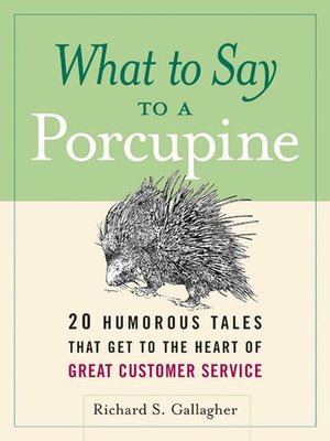 cover image of What to Say to a Porcupine
